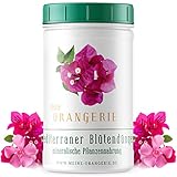 Meine Orangerie Mediterraner Blühpflanzendünger [1kg] - Profi-Pflanzendünger für Blühpflanzen - Spezialdünger für Oleander, Bougainvillea, Dipladenia, etc. - Blumendünger für Kübelp