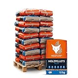 Holzpellets Blue Heizpellets Weichholz Wood Pellet Öko Energie Heizung Kessel Sackware 6mm 15kg x 20 Sack 300kg / 1 Palette Palig