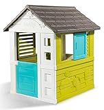 Smoby 810710 – Pretty Haus - Spielhaus für Kinder für drinnen und draußen, erweiterbar durch Zubehör, Gartenhaus für Jungen und Mädchen ab 2 J