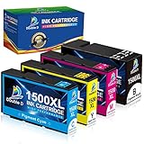 DOUBLE D 1500XL Patronen Ersatz für Canon PGI-1500XL 1500XL Druckerpatronen Kompatibel für Canon MAXIFY MB2750 MB2755 MB2000 MB2050 MB2150 MB2155 MB2300 MB2350 (4 er Pack)
