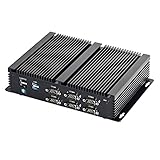 Industrial Computer, IPC, Fanless Mini PC, Intel Core I7 6500U, IM07, GPIO, Watchdog, WOL, 4G Supported, WiFi/BT/2LAN/VGA/HDMI/6COM, (Barebone, NO RAM, NO Storage, NO System)