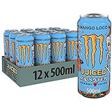 Monster Energy Mango Loco, 12x500 ml, Einweg-Dose, mit tropischen Frü