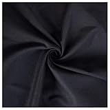 Stretch Stoff Baumwoll-Denim-Stoff Leichtes Gewebe 100% Baumwolle Farbe Nicht-Stretch Twill Dick Für Kleid Hosen Kleidung Design DIY Stoff (hellgrau)(Size:1.5M*3M,Color:Schwarz)