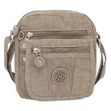 Ledershop24 Geschenkset - Kleine leichte Damen & Herren Umhängetasche Schultertasche Sporttasche Stofftasche Farbe S