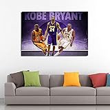 HGFJK Frameless Leinwandbilder 1 Teile Bild Auf Leinwand Leinwandbilder NBA-Basketball-Superstar Kobe Wandkunst Tapete Dekorative Wandbild Für Wohnzimmer Home Decor Geschenk