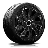 14 Zoll RKK05 Premium Line (Schwarz) Radkappen/Radzierblenden 4 Stück