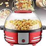 SZDYQ Popcorn Maker Machine mit Zucker, 5 L Haushalts Automatische Elektrische Popcornmaschine Heißluft Popcorn Maschine Maker Kugelförmige Backmaschine 850w für Home C