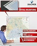 BACHER Postleitzahlenkarte Bayern Maßstab 1:350 000, Papierkarte gerollt, folienbeschichtet und beleistet: Die Postleitzahlenkarte Bayern beinhaltet ... Ortsteile mit der Sterndarstellung