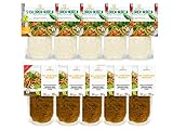 10er Packung | 5-Kalorien & Curcuma Nudeln | Algen Nudeln | Glutenfrei & Vegan | Low Carb | Schultz und König