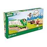 BRIO World 33847 Starter Set Reisezug - Einstieg in die BRIO Holzeisenbahn - Empfohlen ab 3 J