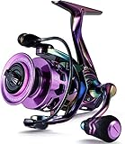 Sougayilang Spinning Angelrolle 6.0:1 Gear Ratio Graphit Rahmen 12 + 1 BB Bunte Angelrolle mit 25 lbs Carbon Drag, Super Polymer Griffe für Süßwasser oder Salzwasser Spinnen Reel-4000