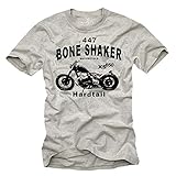 Biker T-Shirt für Herren Bobber XS 650 Motorrad grau Größe L