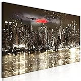 murando - Bilder New York 150x50 cm Vlies Leinwandbild 1 TLG Kunstdruck modern Wandbilder XXL Wanddekoration Design Wand Bild Panoramabild - Skyline NY Stadt City Abstrakt Architektur d-C-0254-b
