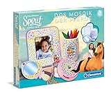 Clementoni 59105 Spirit Das Mosaik der Pferde, Kreativset mit Mosaiksteinen, zum Verzieren von Bilderrahmen & Schmuckdosen, Mosaikkunst für Kinder ab 7 Jahren, ideal zu W