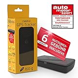Prothelis Meintal GPS Tracker Auto Wohnmobil Motorrad inklusive 6 Monate Nutzungsgebühr | Peilsender mit App KFZ Diebstahlschutz GPS Live Tracking mit Akku Laufzeit bis 500 Tage | Fahrzeugortung GPS