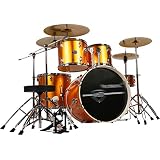 Basstrommeln Percussion Drums Party Drum Set Adult Children Es Self-Study Drums Professional Playing Percussion Instrument 5 Drums 4 Pieces (Color : Gold, Size : 120 * 160cm)