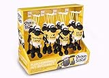 NICI 45800 Anhänger Shaun das Schaf 10cm mit T-Shirt Plüschtieranhänger mit Loop, Sortiert, Spruch Nicht wählbar, WEIß/SCHWARZ