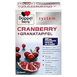 Doppelherz system CRANBERRY + GRANATAPFEL – Vitamin C, Zink und Selen als Beitrag für die normale Funktion des Immunsystems – 60 Kap