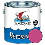 Halvar Betonfarbe / Bodenbeschichtung SEIDENMATT Violett RAL 4001-4010 Fassadenfarbe (2,5 L, RAL 4010 Telemagenta)