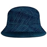 Buff TRAVEL Bucket HAT Mütze + UP Schlauchtuch | Damen | Herren | Reversibel | Sommerhut | Cap | Atmungsaktiv | Wasserabweisend | Inneres Schweißband | UV-Schutz Keled Blue S/M - 122591.707.20.00