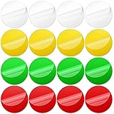 16 Stücke Acryl Platte 0,08 Zoll Dicke Acryl Kunststoff Scheibe Runde Acryl Platte Kreis Acryl Blätter Schild für Fotorahmen Malen DIY Handwerk (Mehrfarbig, 4 Zoll/ 10,16 cm)