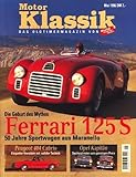 Motor Klassik Mai 1996 ; Opel Kapitän ; Peugeot 404 Cabrio ; Ferrari 125 S ;