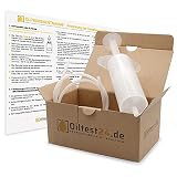 Oiltest24.de Ölanalyse Set inklusiv Öl Analyse für Motoren, Getriebe oder Achsen, Millionenfach bewährt, Qualität aus Bay