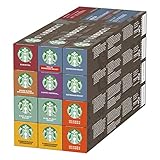 STARBUCKS Variety Pack by Nespresso, Kaffeekapseln, 120 Kapseln (12 x 10)