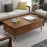 Moderner Holz Wohnzimmer Couchtisch Mittelalter Bohemian Couchtisch Retro Couchtisch mit Stauraum Einfache Montag