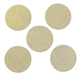 Btruely 100 Stück Edelstahl Screen Pipe Screens Rohr Filterung Rauchen Pfeife Sieb Filter 15 mm (Gold)