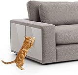 jinshang Kratzschutz-Möbelschutz für Katzen (6 Packungen), verhindert Kratzer auf dem Sofa, Kratzschutz, selbstklebende Pads, katzensicherer Couchschutz, Tü