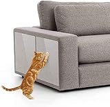 jinshang Kratzschutz-Möbelschutz für Katzen (6 Packungen), verhindert Kratzer auf dem Sofa, Kratzschutz, selbstklebende Pads, katzensicherer Couchschutz, Tü