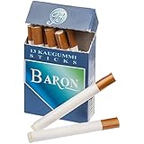 KAUGUMMISTICKS DOK Kaugummi Sticks - Zauber-Raucheffekt - durch Pusten steigt 'Qualm' in die Luft, 44 g
