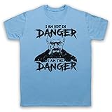 The Guns Of Brixton Breaking Bad I Am Not In Danger I Am The Danger Herren T-Shirt, Hellblau, 2XL