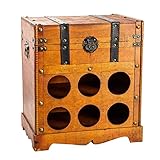 HTI-Living Weinregal Truhe für 6 Flaschen Alistair Barschrank Rotb
