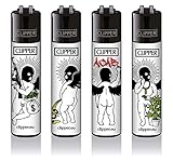 Clipper® Feuerzeuge - Badass Angels - 4er S
