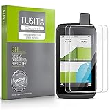 TUSITA Panzerglas Folie Schutzfolie Kompatibel mit Garmin Montana 700 700i 750i (2 Stück) - 9H HD Tempered Glass Displayschutzfolie - Handheld GPS Navigator Zubehö