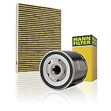 Original MANN-FILTER Set aus 1x Innenraumfilter FP 2862 und 1x Ölfilter W 712/52 – Für PKW