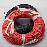 Silikon-Elektrodraht, 20m Spur Silikonkabel Flexible Stranded Kupferkabel, for RC Wiring 12awg 14awg 16awg 18AWG 20AWG AWG (Color : 20m, Size : 18 AWG)