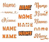 Bügelbilder für Textilien Kinder Bügelbild Name Wunschtext selbst bedrucken. Bügelbilder selbst gestalten. Wunschname Namensaufkleber Kleidung. Bügelfolie für Textilien. Namen zum aufbüg