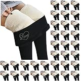 Damen Doppelseitiges Fleece Hose mit Taschen, Einfarbig Warme jogginghose Damen Weites Bein Casual Lose Plüsch Pyjamahose Fitness Lange Freizeithose Palazzo Thermohosen Fleecehose Kaschmir H