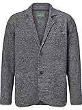 Charles Colby Herren Stricksakko Earl James (Freizeit-Sakko, Herren-Blazer) grau 3XL (XXXL) - 64/66