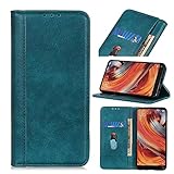 KRjcsfhy Schutzhülle für Nokia XR20, stoßfest, mit Kartenfach, Klappetui, weiches PU-Leder, Magnetverschluss, Dunkelgrü