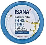 Pflegecreme reichhaltige Pflege - für trockene Haut, für Gesicht & Körper, mit Vitamin E & Jojobaöl - 200