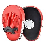 Cozyswan PU Handpratzen mit hochwertiger Polsterung vorgekrümmt Boxpratzen für Kampfsport, MMA, Muay Thai, Karate, Taekwondo, Kickboxen & Boxen, 1 Paar Boxp