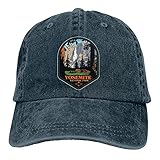 cercehy sonxs Retro Vintage National Park Denim Cap, Vintage Baseball Cap, verstellbare Washed Unisex Dad Hat Trucker Cap S