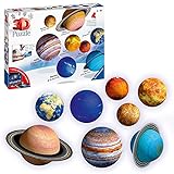 Ravensburger 3D Puzzle 11668 - Planetensystem für Kinder ab 7 Jahren - 8 Puzzleball-Planeten als Sonnensystem Modell mit Poster - Modellbau ganz ohne Kleb