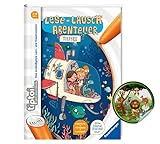 Collectix tiptoi Ravensburger Buch für Lese-Anfänger - Lese Lausch Abenteuer: Tiefsee + Kinder Tier-Sticker | ab 7 Jahre | Lesen, Lesemotivation, Sp
