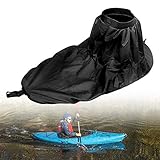 Yosoo Kajak-Sprührock Universal, Universal Verstellbarer Nylon-Kajak-Sprührock wasserdichte Abdeckung Kajak-Zubehör Wassersport-Zubehör(Schwarz)