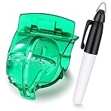 2 Stücke Golfball Ausrichtung Werkzeug Set Golfball Marker Golfball Linie Zeichnung Golf Markierung Werkzeug Wachspapier Putter Clip und Golfball Markierung